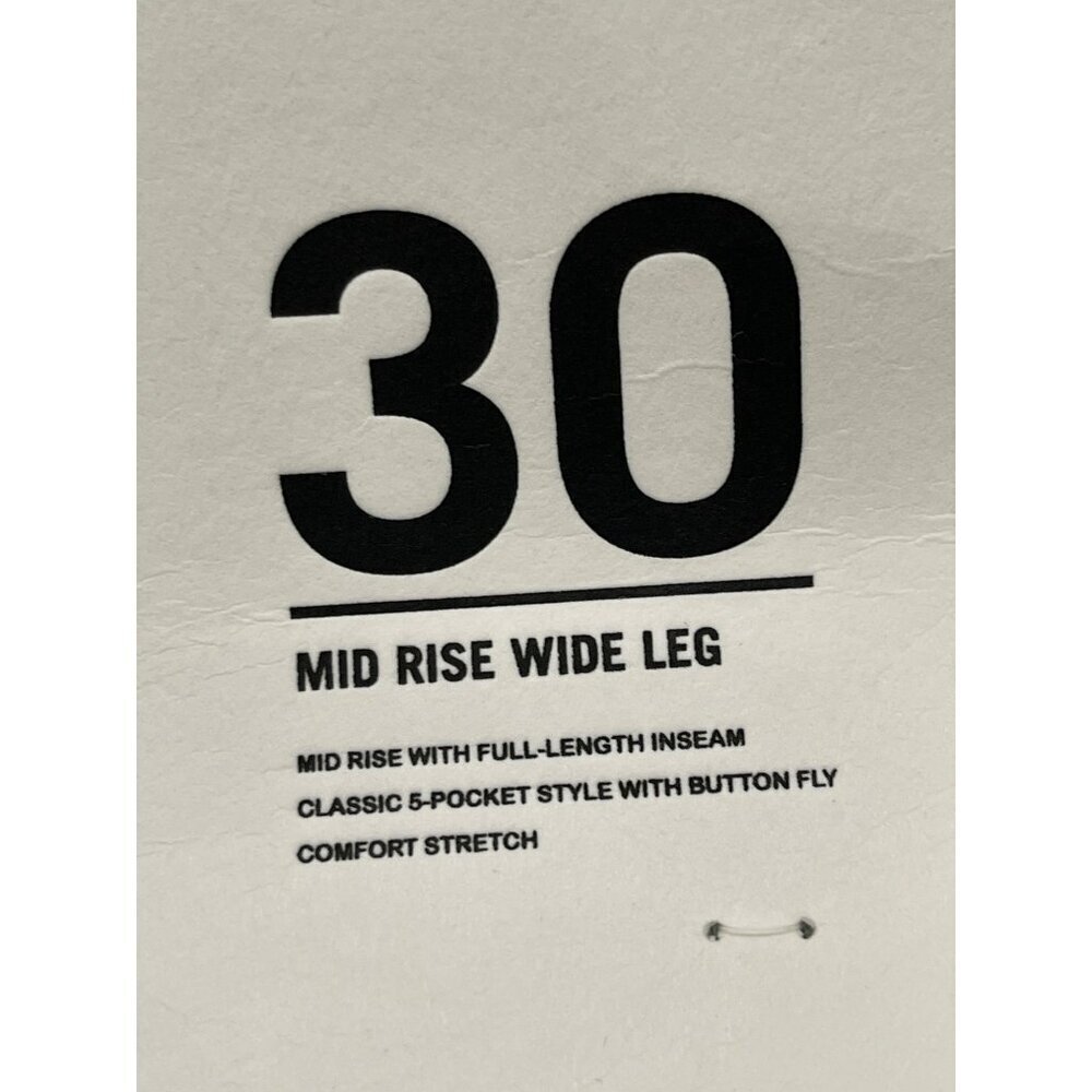 Re/Done Mid Rise Wide Leg Acqua NWT Size 30 Redone - Picture 6 of 6